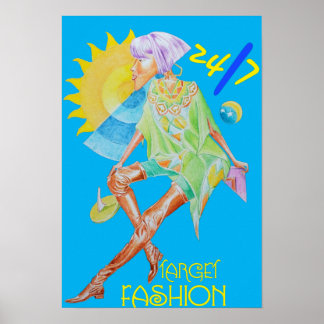 Mode auf weiblichem Poster