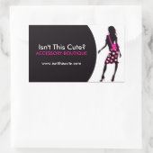 Mode-Aufkleber Rechteckiger Aufkleber (Tasche)