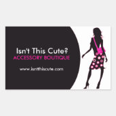 Mode-Aufkleber Rechteckiger Aufkleber (Vorderseite)