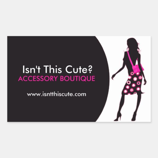 Mode-Aufkleber Rechteckiger Aufkleber (Vorderseite)