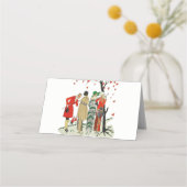 Mode aus den 20er Jahren für die Foxenjagd verklei Platzkarte (Vorderseite)