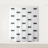 Mode Ayasha-Markenlogo Weißes Foto zurück Wandteppich (Vorderseite)