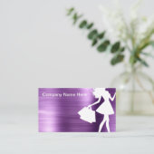 Mode Beauty Kosmetik Thema Visitenkarte (Stehend Vorderseite)