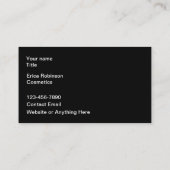 Mode Beauty Kosmetik Thema Visitenkarte (Rückseite)