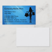 Mode Beauty Shopping Thema Visitenkarte (Vorne/Hinten)