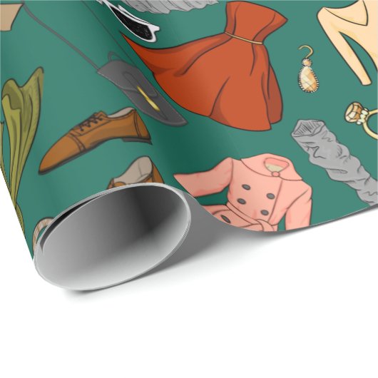 Mode/Bekleidung Geschenkpapier (Rolleneckpunkt)