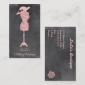 Mode-Bekleidungsgeschäft-Butike-Geschäfts-Karte Visitenkarte (Vorne/Hinten)