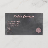 Mode-Bekleidungsgeschäft-Butike-Geschäfts-Karte Visitenkarte (Rückseite)