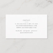 Mode-Blogger/Stylist/sonstige Visitenkarte (Rückseite)