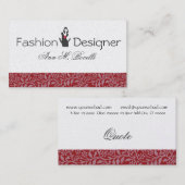 Mode blühte vorbildlichen Posh Mode-Berater Visitenkarte (Vorne/Hinten)