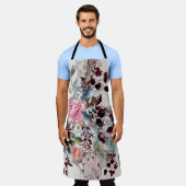 Mode-boho-Illustration mit Rose-Blume und p Schürze (Getragen)