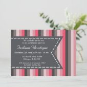 Mode-Boutique Einladung (Stehend Vorderseite)