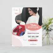 Mode-Boutique-Flugblattvorlage (Stehend Vorderseite)