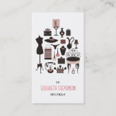 Mode Boutique Frauengeschenke Shop Visitenkarte (Vorderseite)