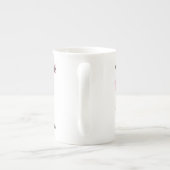 Mode Bride Pink Bride Name Tasse Knochen China (Rückseite)