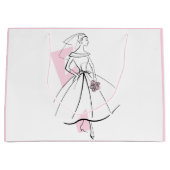Mode Bride Pink Geschenktasche groß pink Große Geschenktüte (Vorderseite)