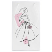 Mode Bride Pink Geschenktasche klein Kleine Geschenktüte (Rückseite)