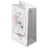Mode Bride Pink Geschenktasche klein Kleine Geschenktüte (Vorderseite Schrägansicht)