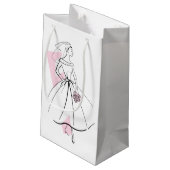 Mode Bride Pink Geschenktasche klein Kleine Geschenktüte (Rückseite Schrägansicht)