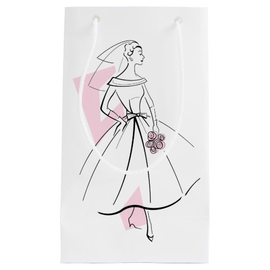 Mode Bride Pink Geschenktasche klein Kleine Geschenktüte (Vorderseite)