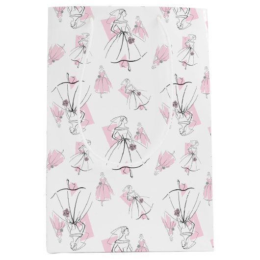 Mode Bride Pink Group Multibag Medium Mittlere Geschenktüte (Vorderseite)