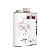 Mode Bride Pink Mutter der Bride Name Flasche Flachmann (Rechts)