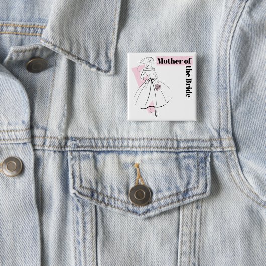 Mode Bride Pink Mutter des Bride-Platzes Button (Beispiel)