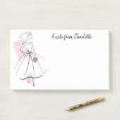 Mode Bride Pink Text Post-it-Notizen Post-it Klebezettel (Auf Schreibtisch)