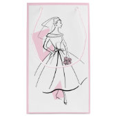 Mode Bridge Pink Geschenktasche kleine rosa Geschenktüte (Rückseite)