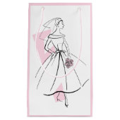 Mode Bridge Pink Geschenktasche kleine rosa Geschenktüte (Vorderseite)
