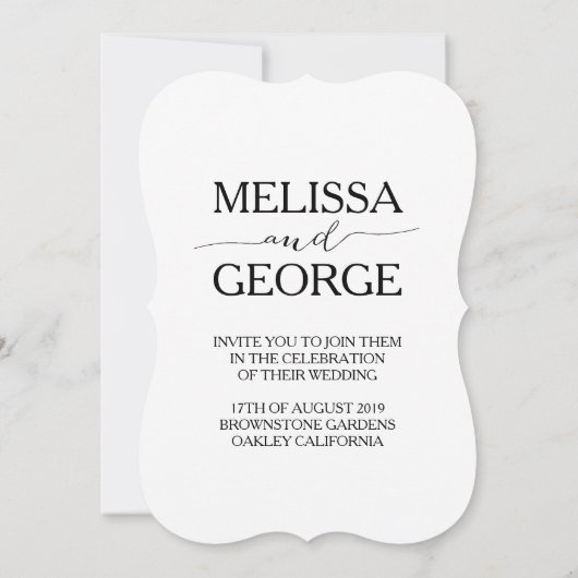 Mode Brie und Bräuche Einladung (Rückseite)