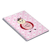 Mode Bug Ladybug Fashionista Notizblock (Rechte Seite)