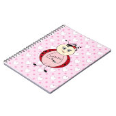 Mode Bug Ladybug Fashionista Notizblock (Linke Seite)