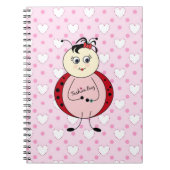 Mode Bug Ladybug Fashionista Notizblock (Vorderseite)