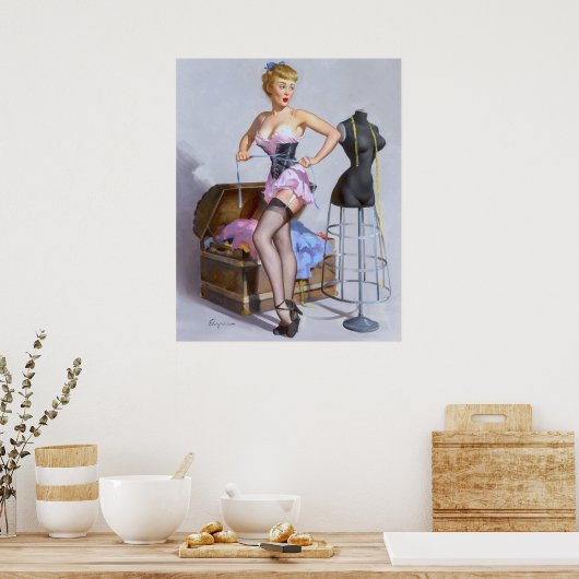 Mode-Button nach oben Poster (Küche)