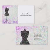Mode Confetti Mannequin Moderner Stil Visitenkarte (Vorne/Hinten)