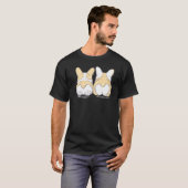 Mode Corgi Hintern Tier Premium T-Shirt (Vorne ganz)