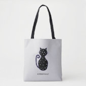 Mode Cosmos Cat Tote Bag Tasche (Vorderseite)
