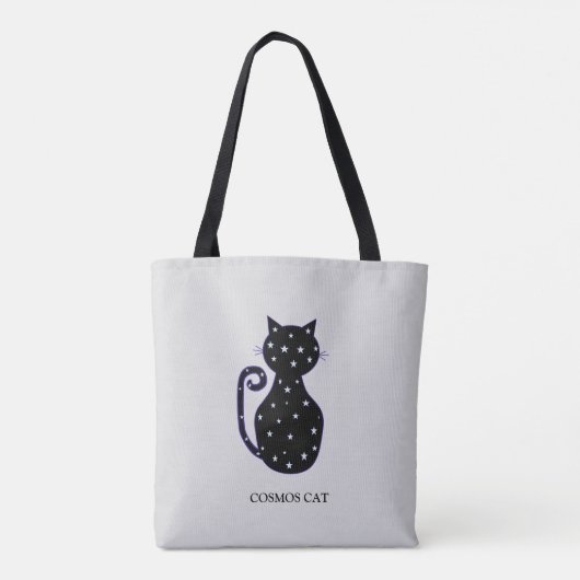 Mode Cosmos Cat Tote Bag Tasche (Rückseite)