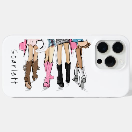 Mode Custom Cowboy Boots Hats Country Case-Mate iPhone Hülle (Rückseite (Horizontal))