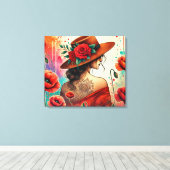 Mode Dame Leinwanddruck (Insitu (Holzboden))