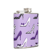 Mode-Dame Purple Heels Flachmann (Rechts)