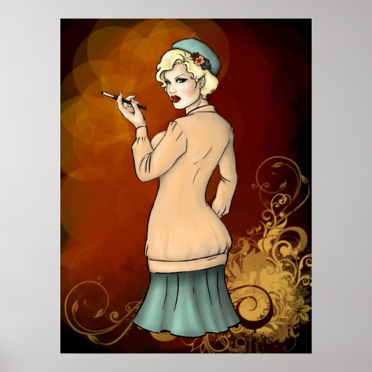 Mode der 1920er - Georgette das FLapper Girl Poster (Vorne)