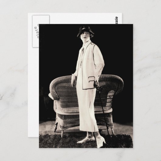 Mode der 1920er postkarte (Vorne/Hinten)
