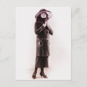 Mode der 1920er postkarte