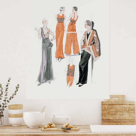 Mode der 30er poster (Küche)