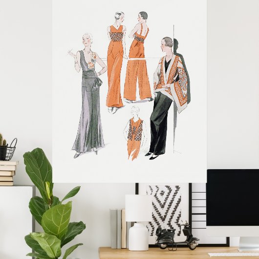 Mode der 30er poster (Heimbüro)