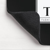 Mode Design Schwarz Mousepad (Ecke)