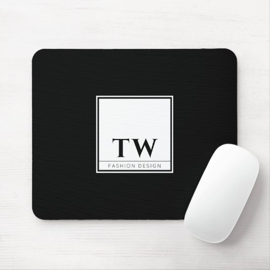 Mode Design Schwarz Mousepad (Mit Mouse)