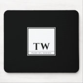 Mode Design Schwarz Mousepad (Vorne)